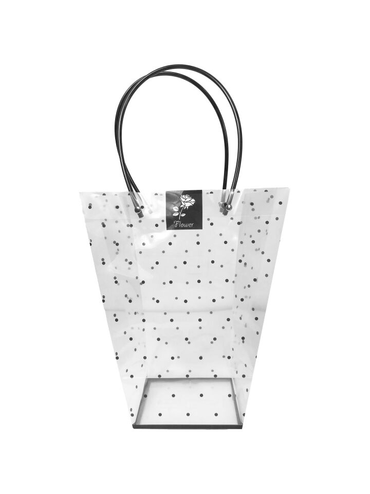 ÇANTA ŞEFFAF PVC PUANTİYELİ 35*26*13 10 LU