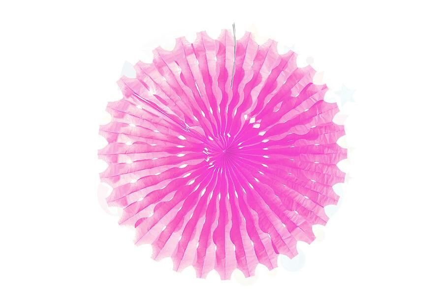 KAĞIT YELPAZE SÜS PEMBE 70 CM