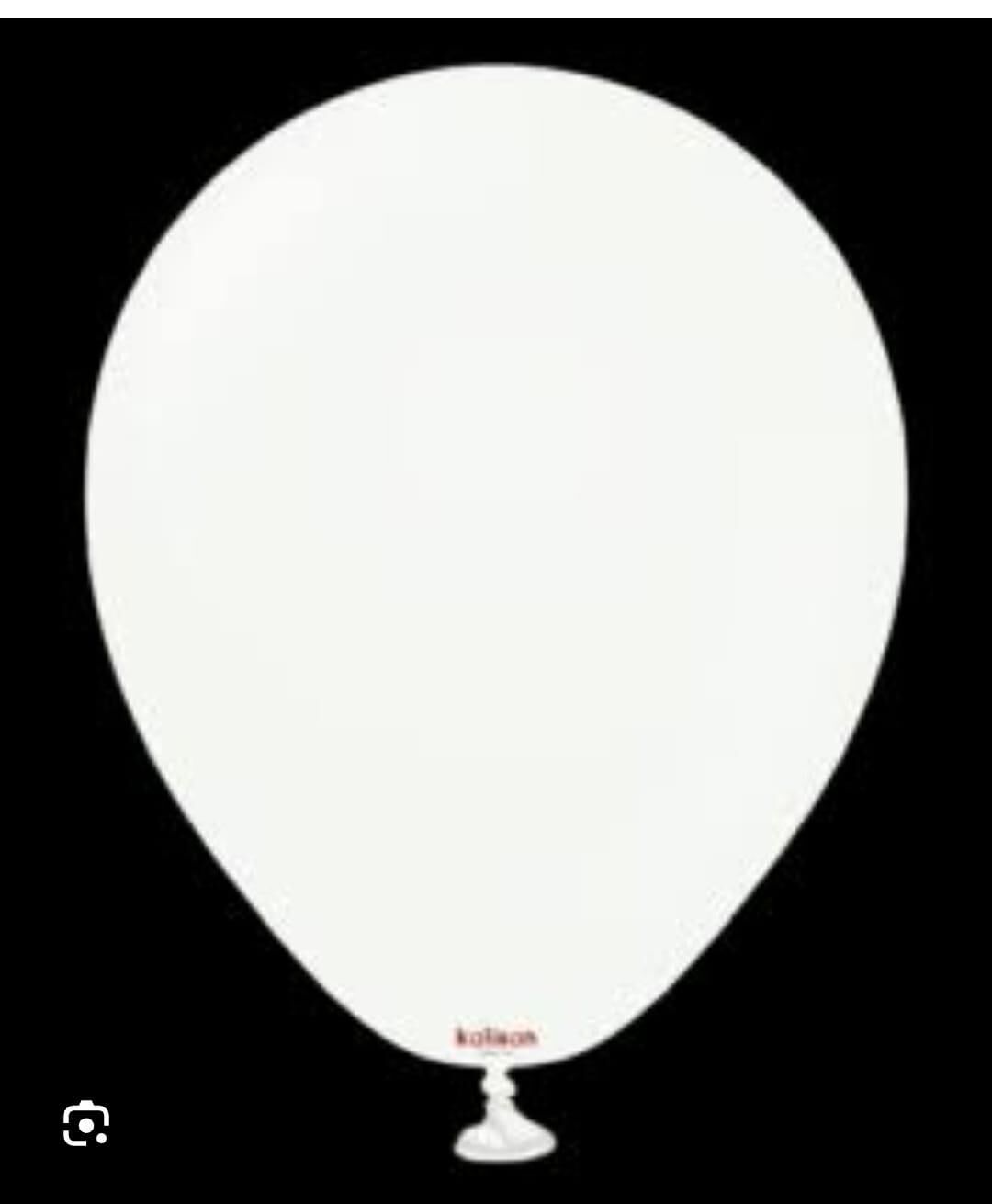 BALON 18''  BEYAZ 25 Lİ  KALİSAN