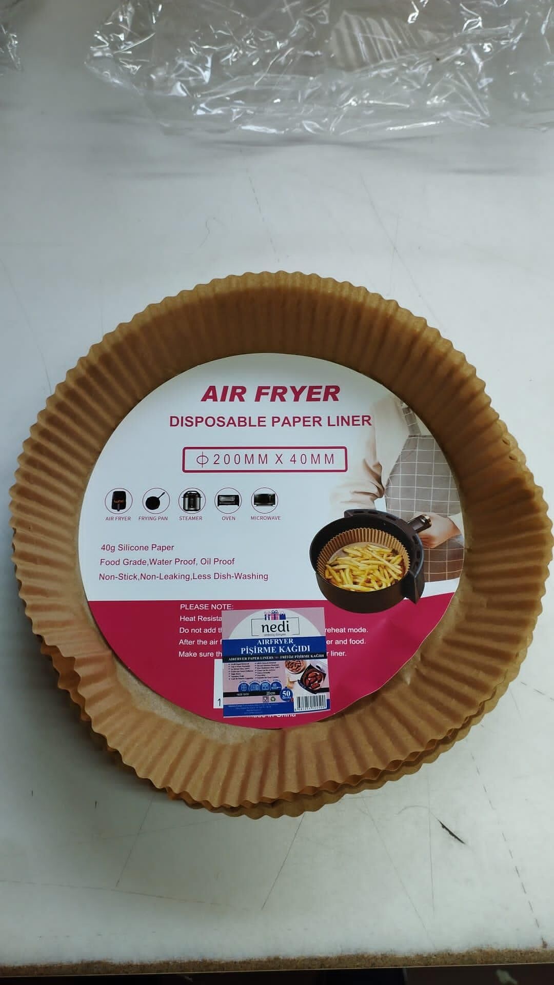 FRİTÖZ PİŞİRME KAĞIDI 20 CM (25 AD)