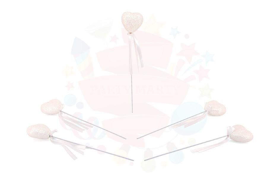 ÇUBUKLU STRAFOR KALP SİMLİ 12 Lİ ORTA BEYAZ