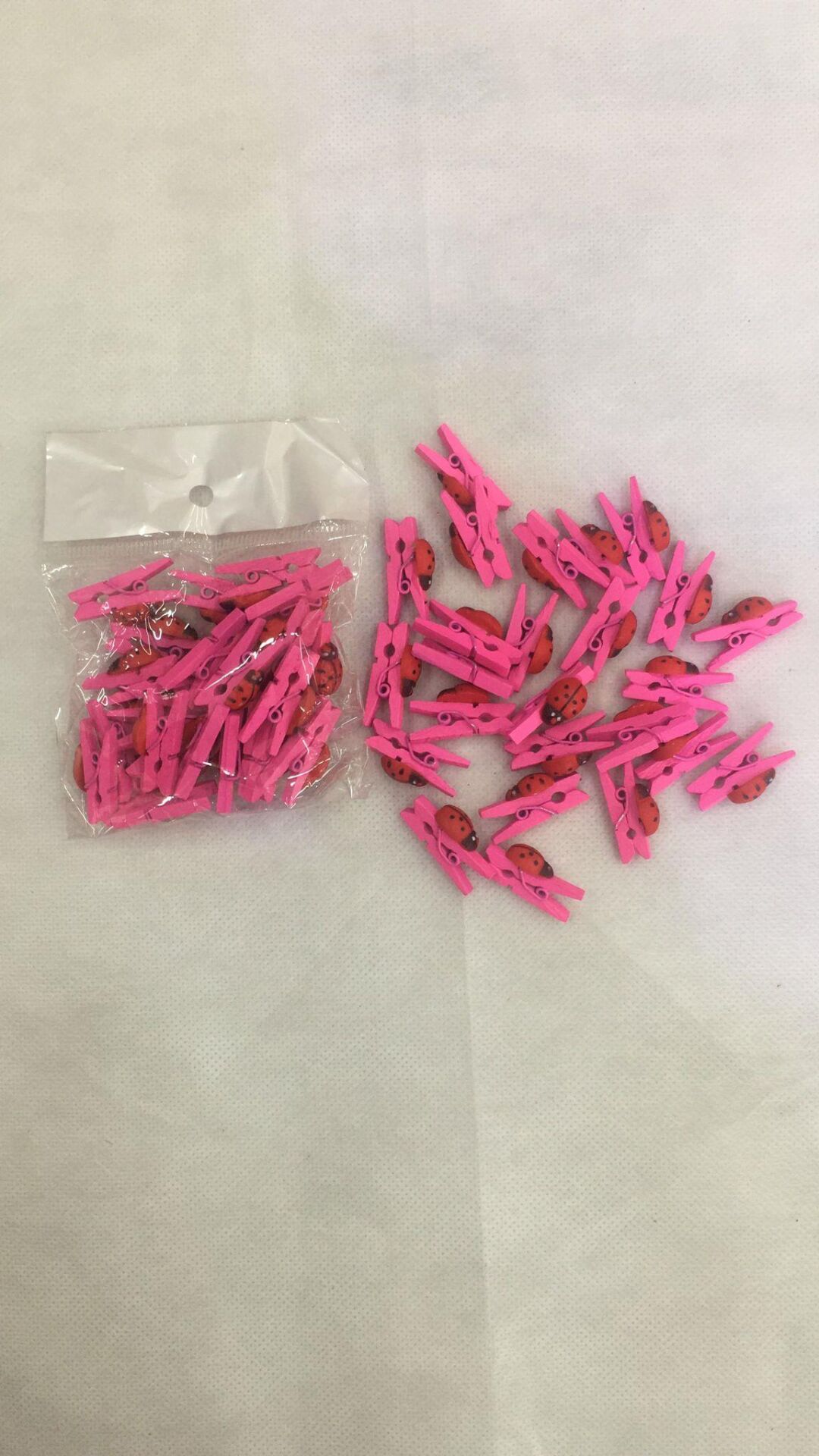 MANDAL RENKLİ UĞUR BÖCEKLİ 25 Lİ FUŞYA