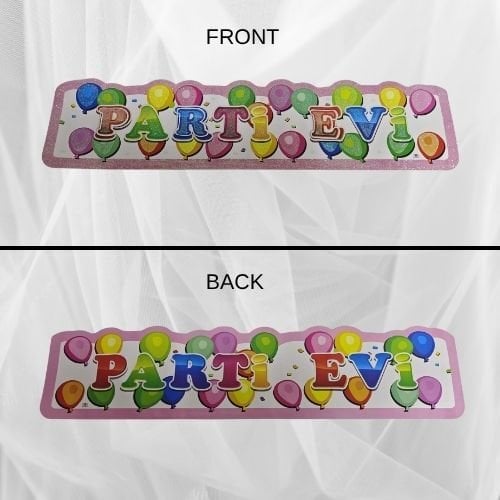 STICKER 3 BOYUTLU SİMLİ PARTİ EVİ BALONLU