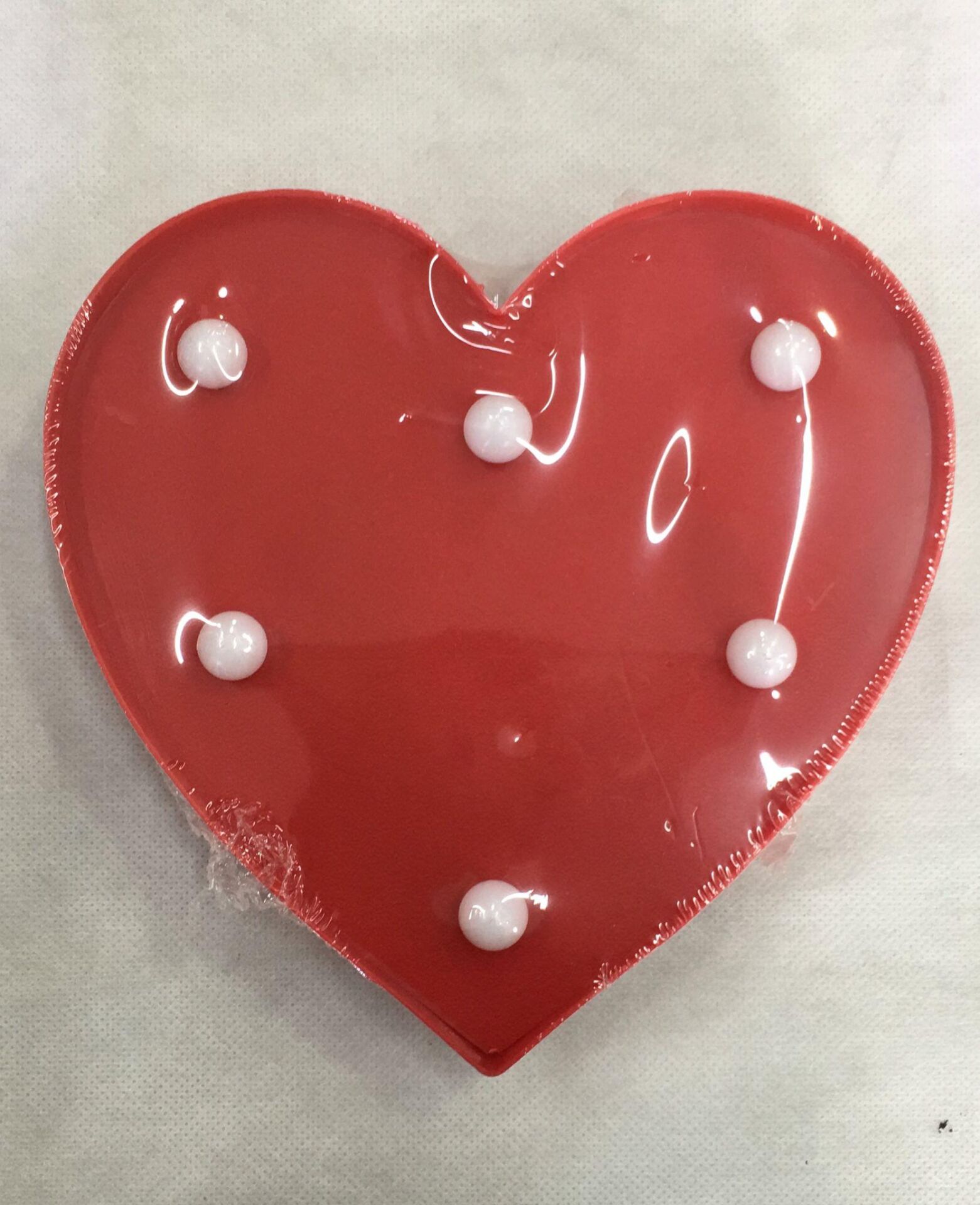 IŞIK PİLLİ LED KALPLİ DEKOR 17 CM