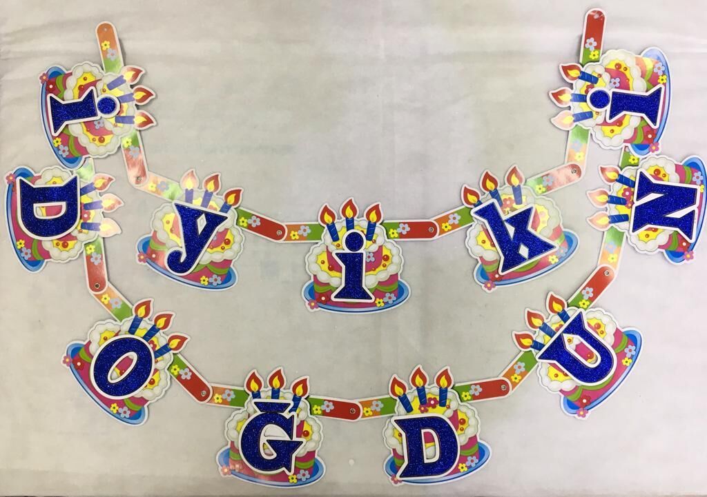 OYNAR KARTON YAZI İYİ Kİ DOĞDUN ÜÇ BOYUTLU SİMLİ M