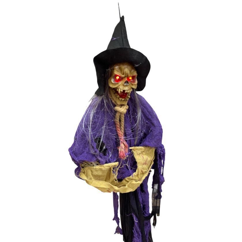 HALLOWEEN CADI ŞAPKALI İSKELET HAREKETLİ