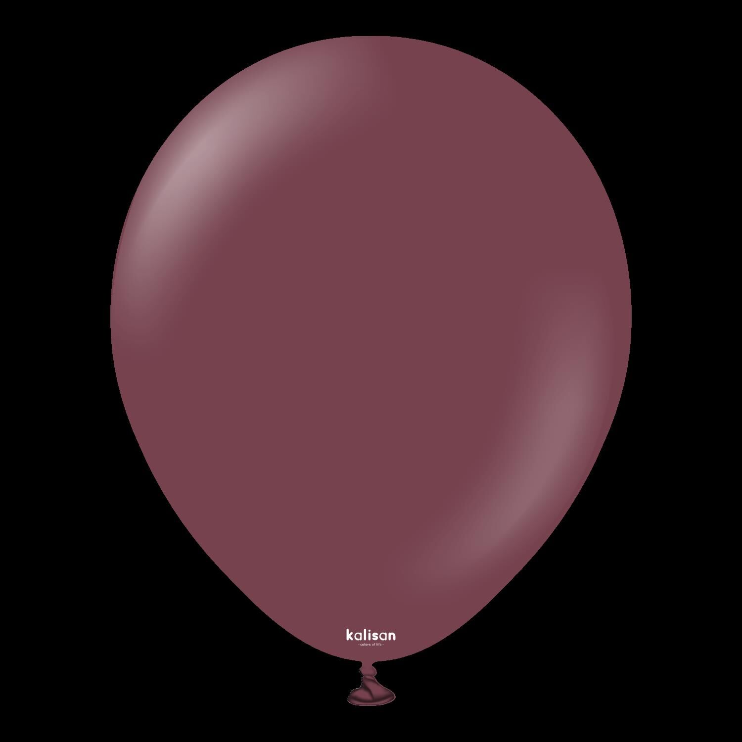 BALON 12'' DÜZRENK BURGUNDY(BORDO)100'LÜ KALİSAN