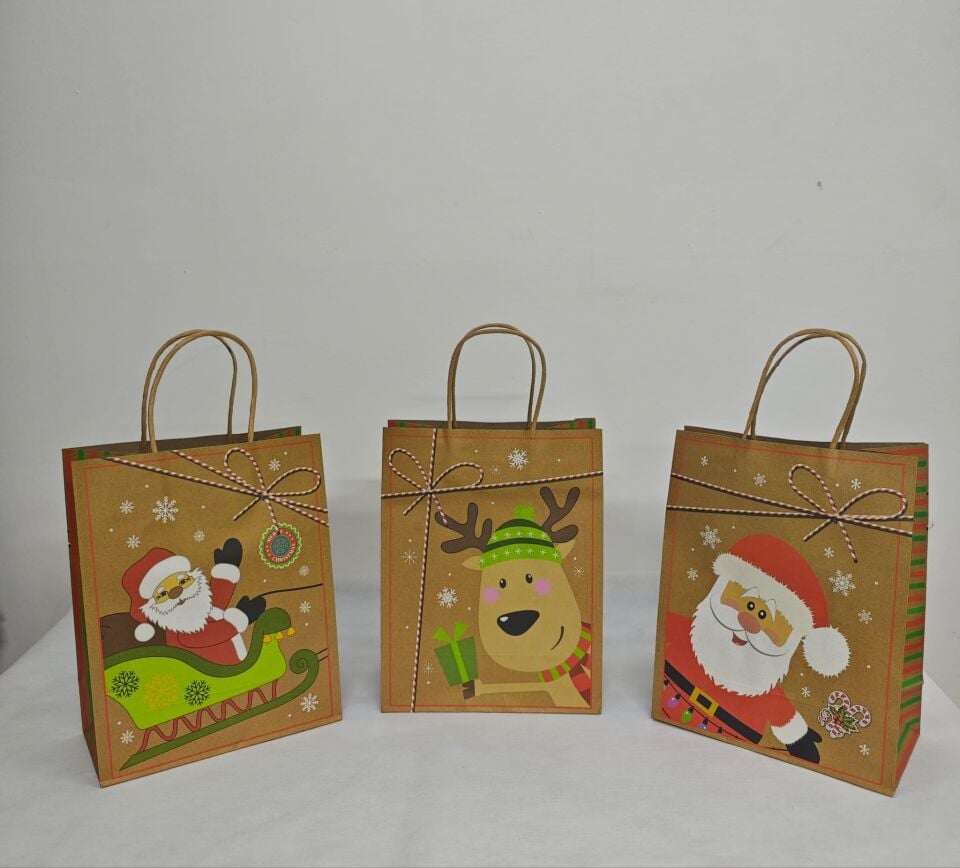 ÇANTA KRAFT YILBAŞI TEK FİGÜRLER 25*33*12 12 Lİ