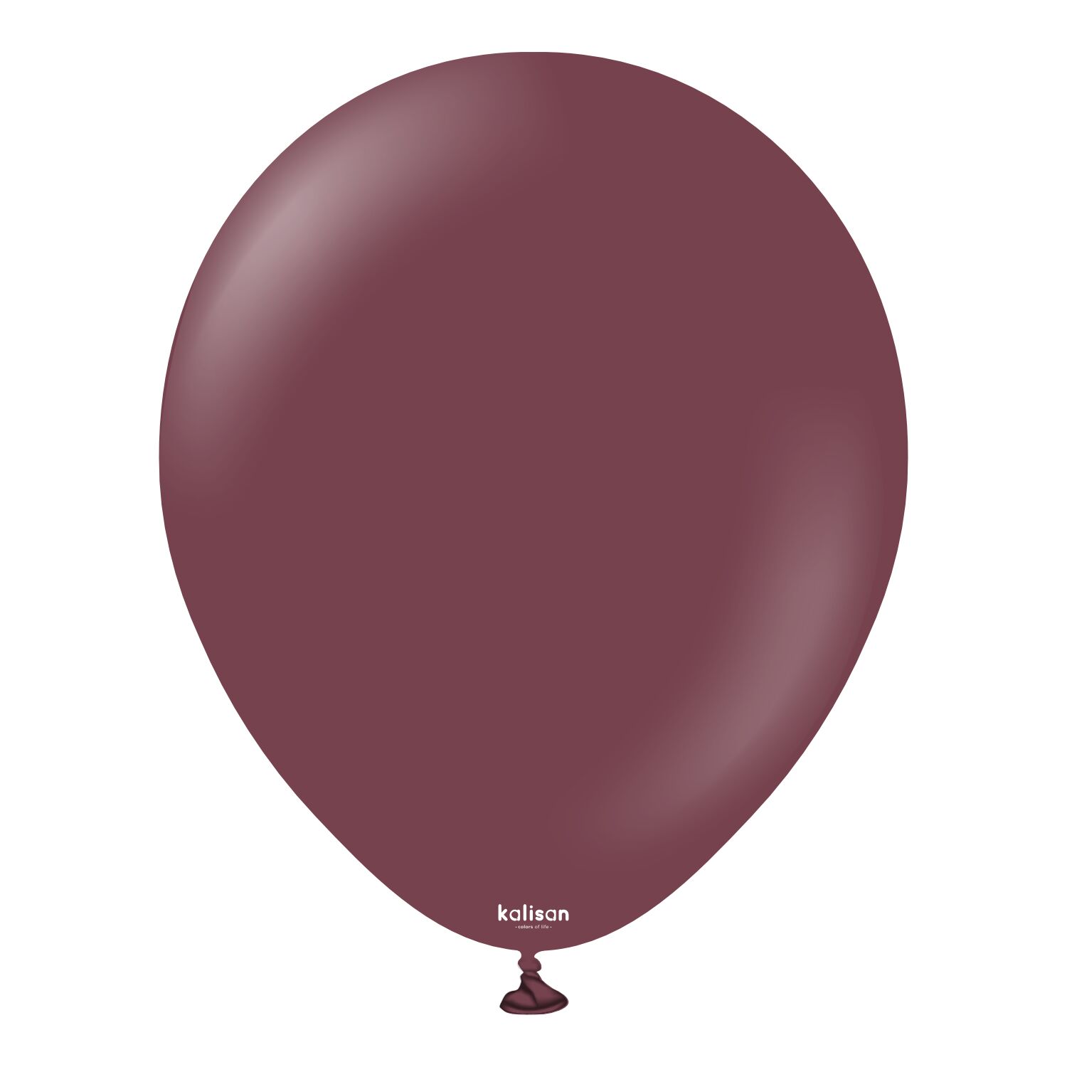 BALON 12'' DÜZRENK BURGUNDY(BORDO)100'LÜ KALİSAN