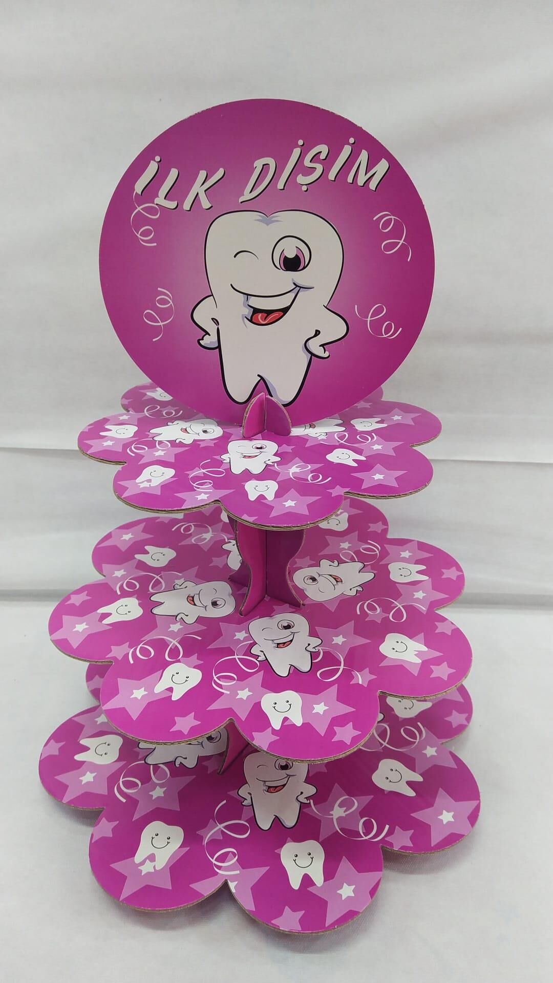 STAND CUPCAKE 3 KATLI BASKILI İLK DİŞ