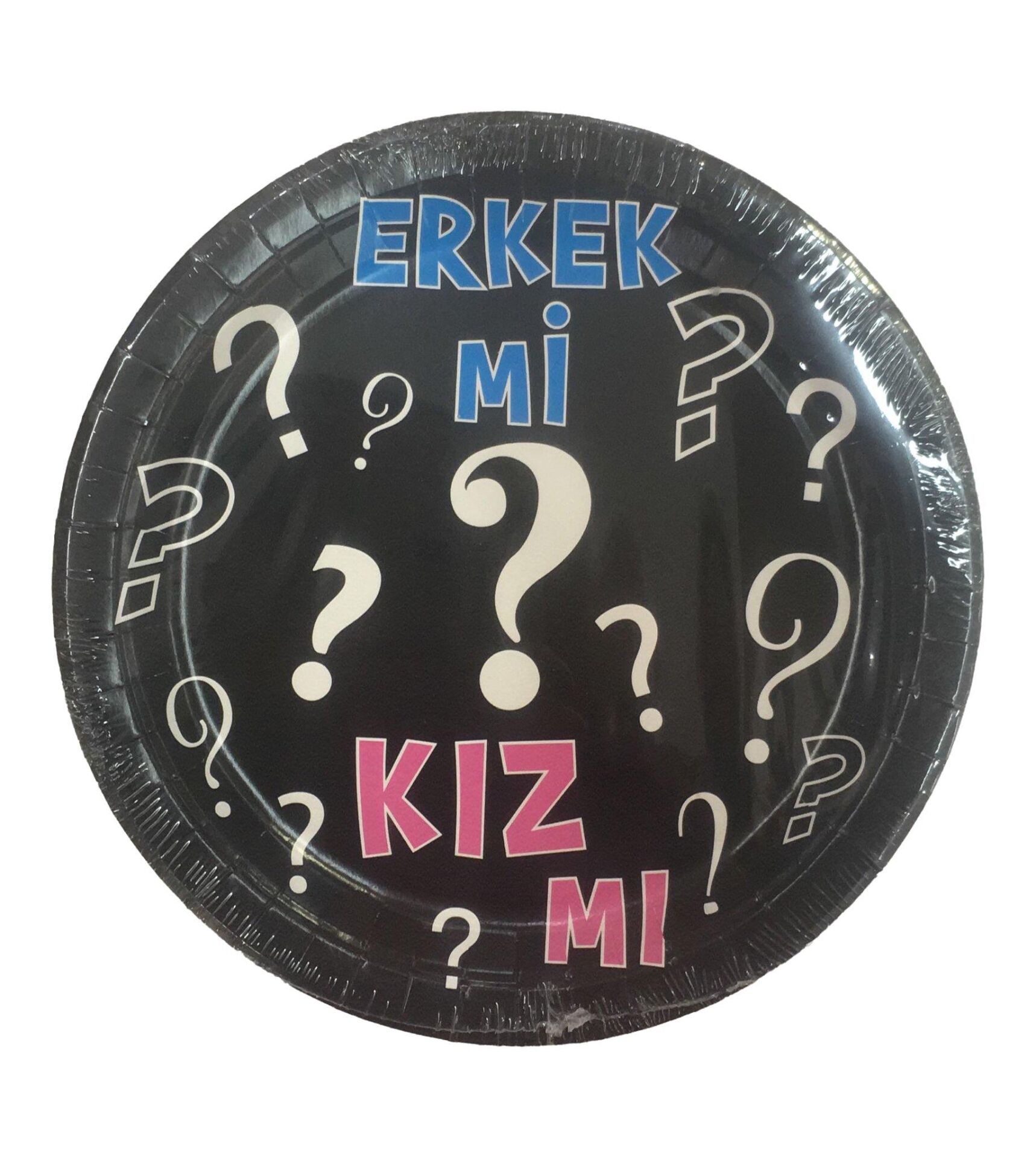 TABAK KARTON ERKEK Mİ ? KIZ MI ? 22CM 8Lİ