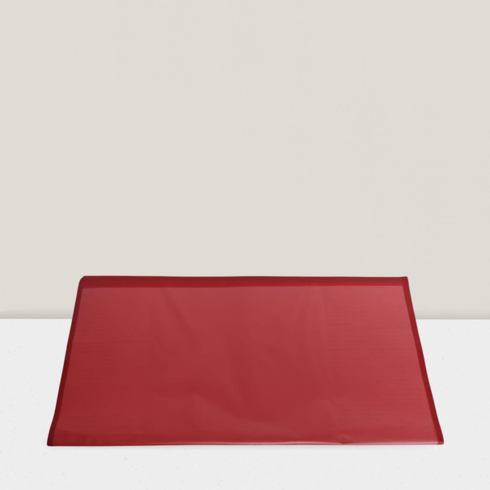 BUKETLİK PP DÜZ  KENARLI KIRMIZI 58*58