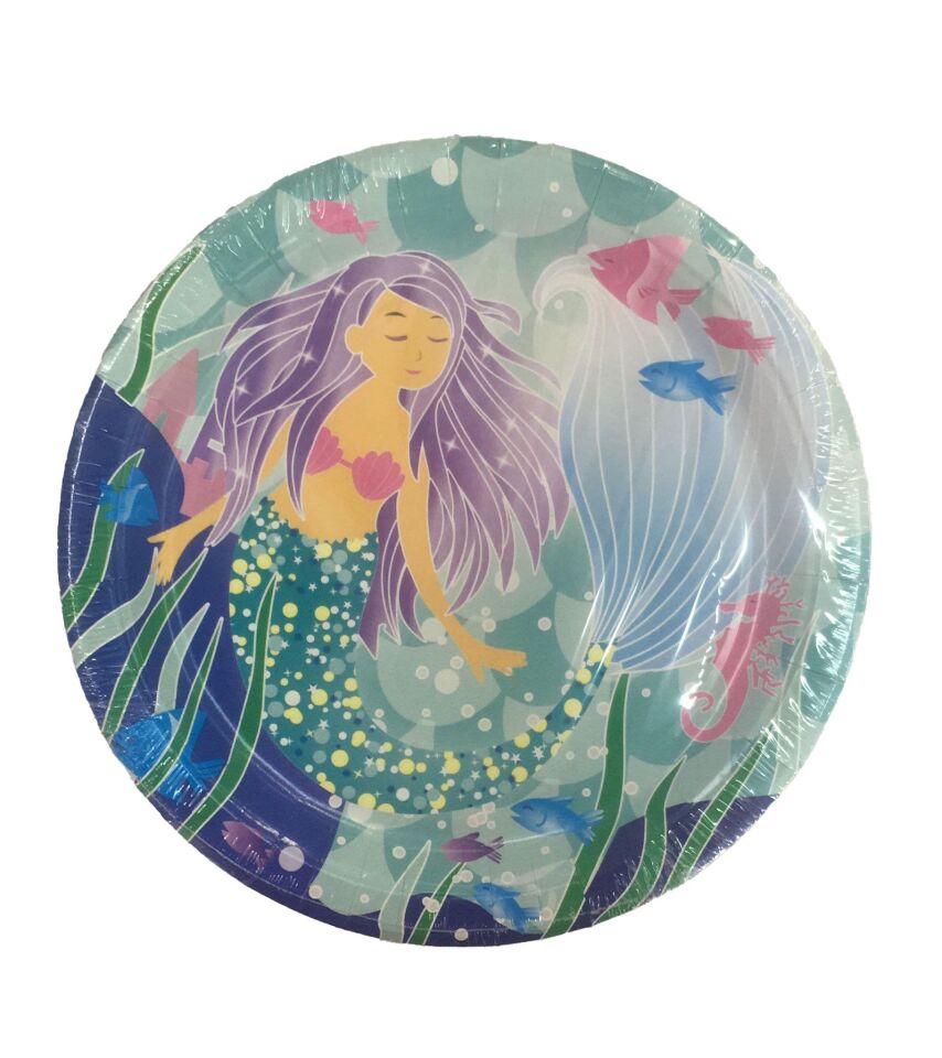 TABAK KARTON DENİZ KIZI 22CM 8Lİ