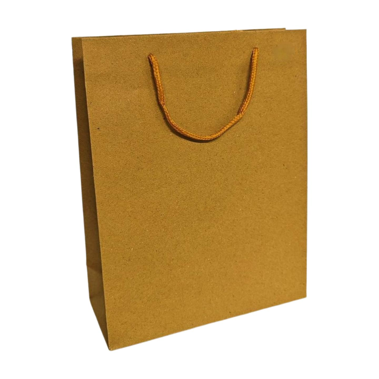 ÇANTA İTHAL KRAFT İP SAPLI  19*8*24,5 25 Lİ