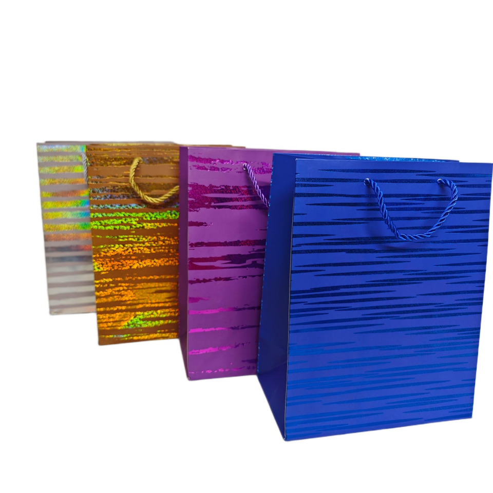 ÇANTA KARTON İP SAPLI ZEBRA 30*12*41 CM 12 Lİ