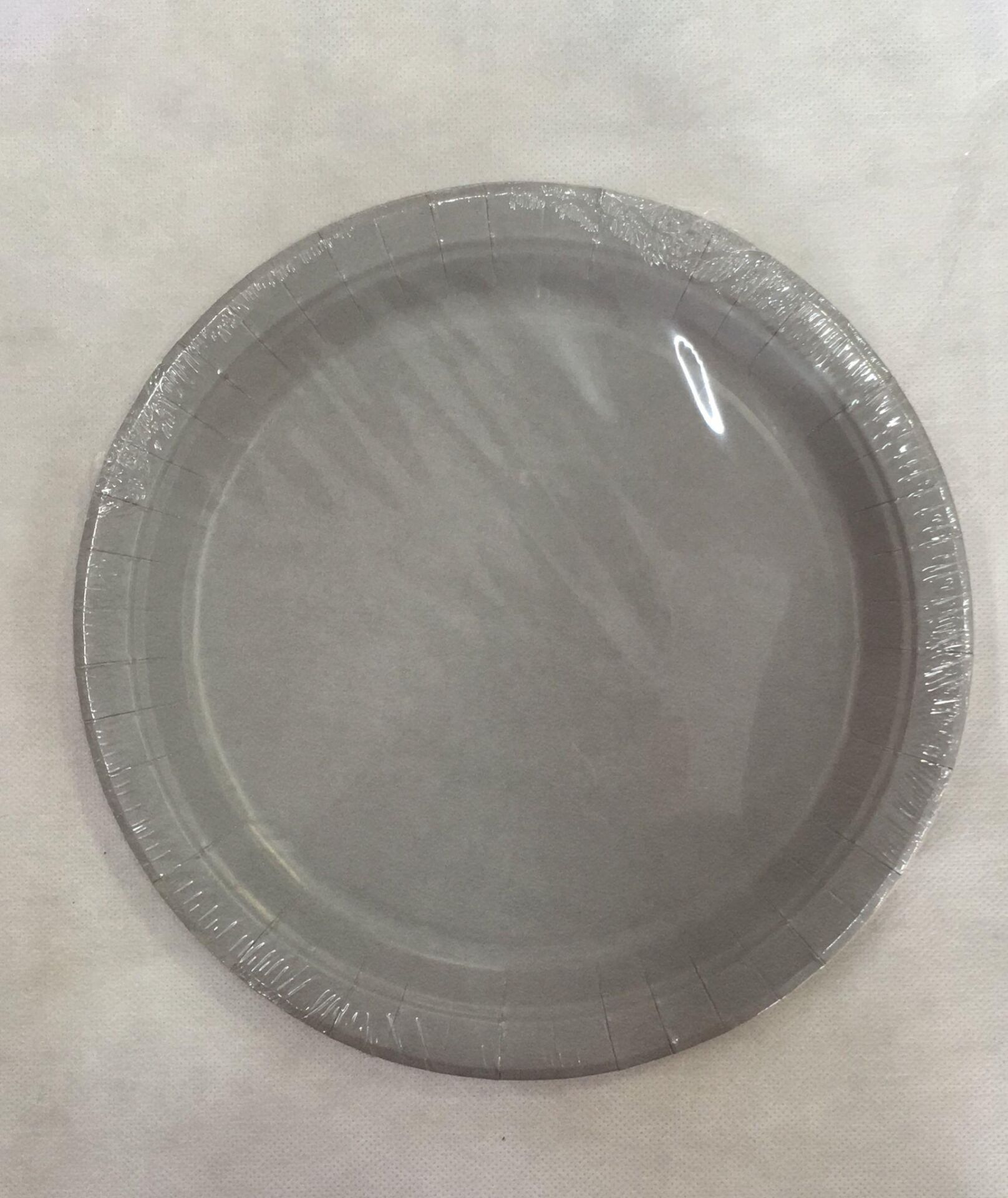 TABAK KARTON DÜZ GÜMÜŞ 22CM 8Lİ