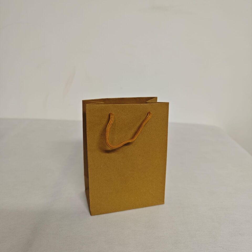 ÇANTA İTHAL KRAFT İP SAPLI  13*7,5*18 25 Lİ