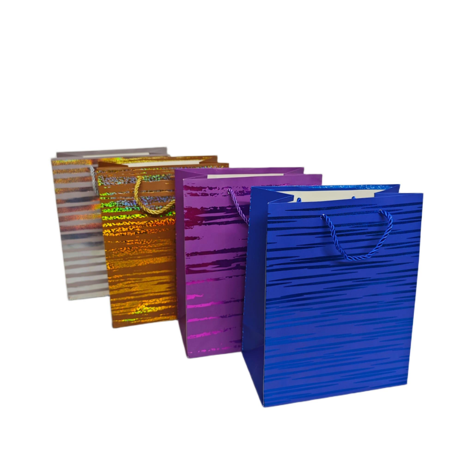 ÇANTA KARTON İP SAPLI ZEBRA 26*10*32 CM 12 Lİ