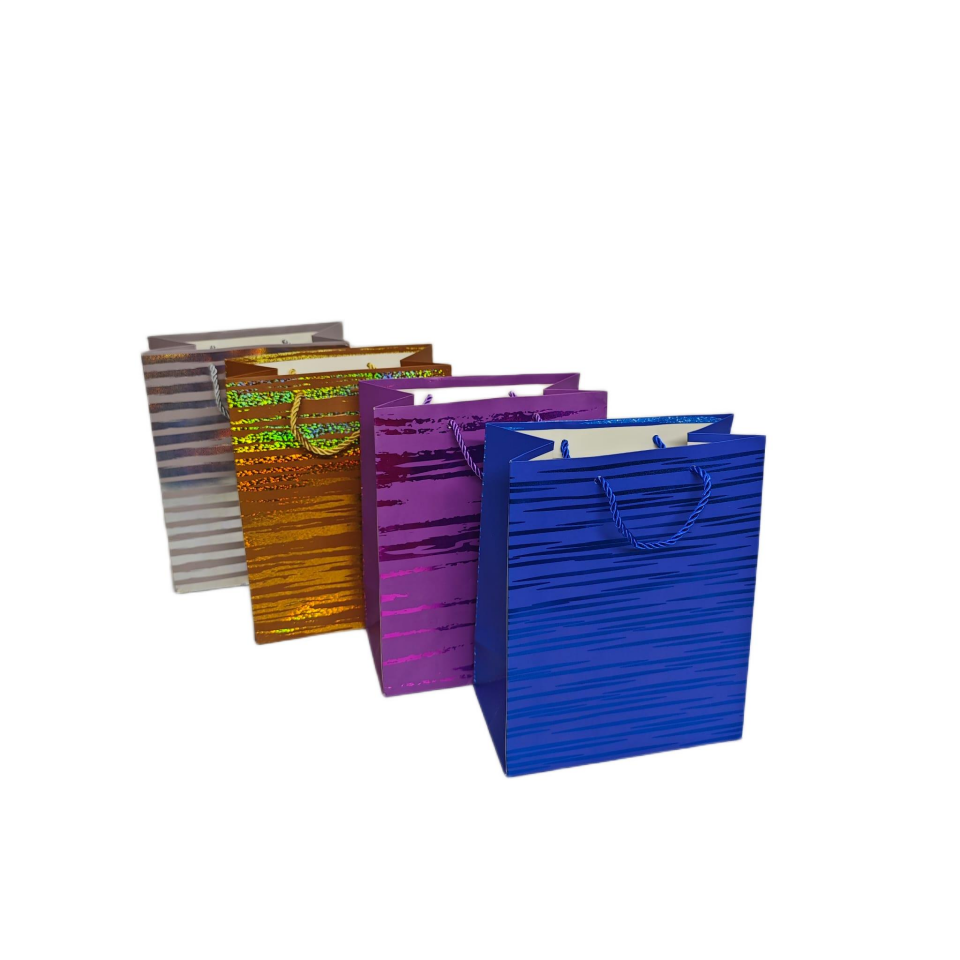 ÇANTA KARTON İP SAPLI ZEBRA 18*10*23 CM 12 Lİ
