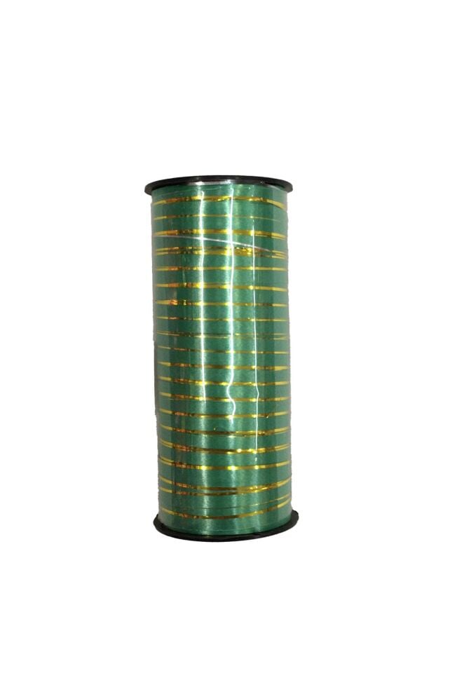 RABANT İTHAL ALTIN ÇİZGİLİ YEŞİL 5 MM*90MT.