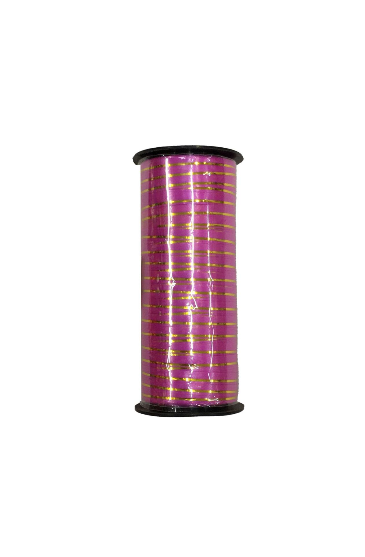 RABANT İTHAL ALTIN ÇİZGİLİ FUŞYA 5 MM*90MT.