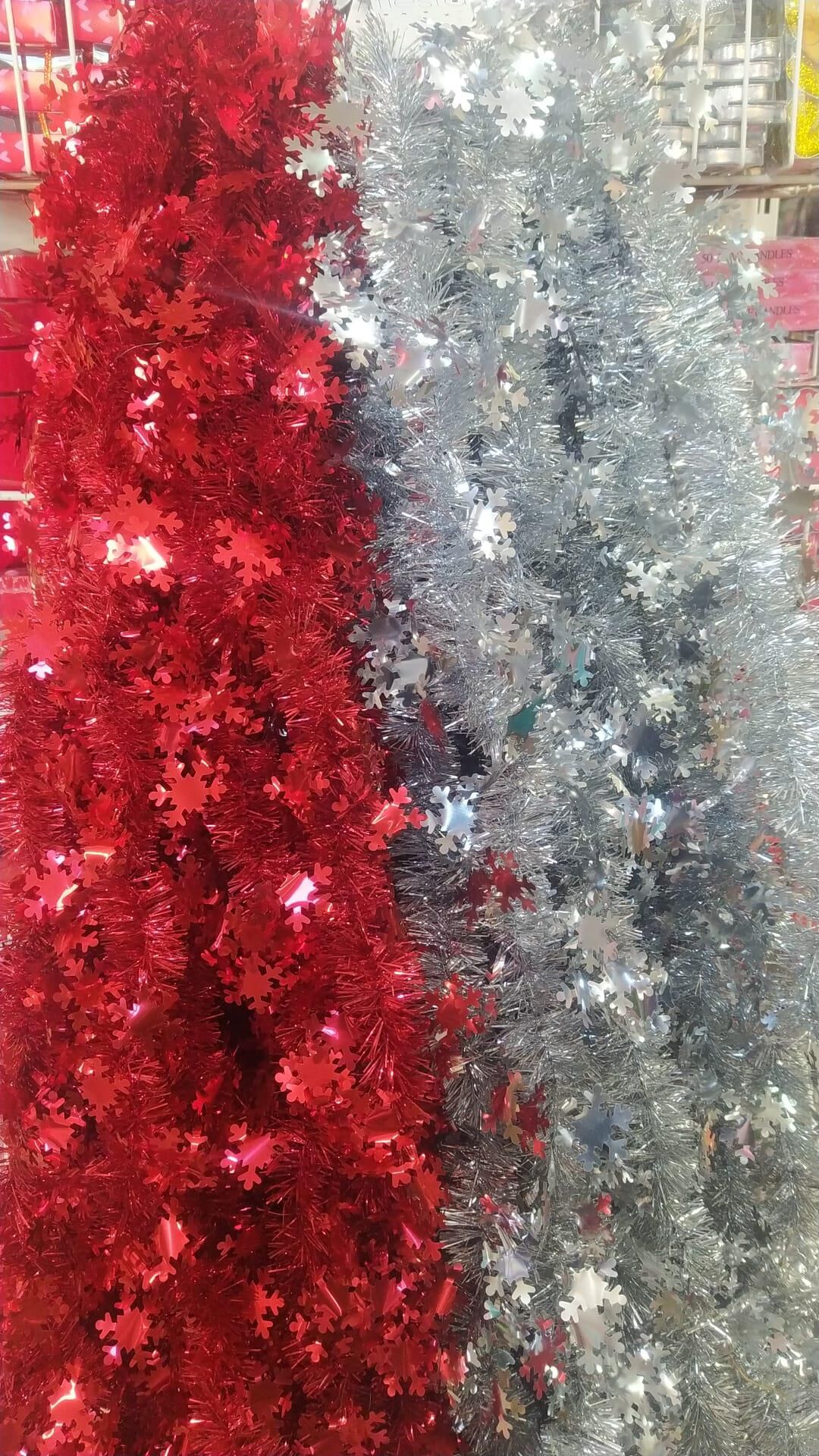 FİESTA SİM SÜS METALİK PARLAK KAR TANESİ 10 CM