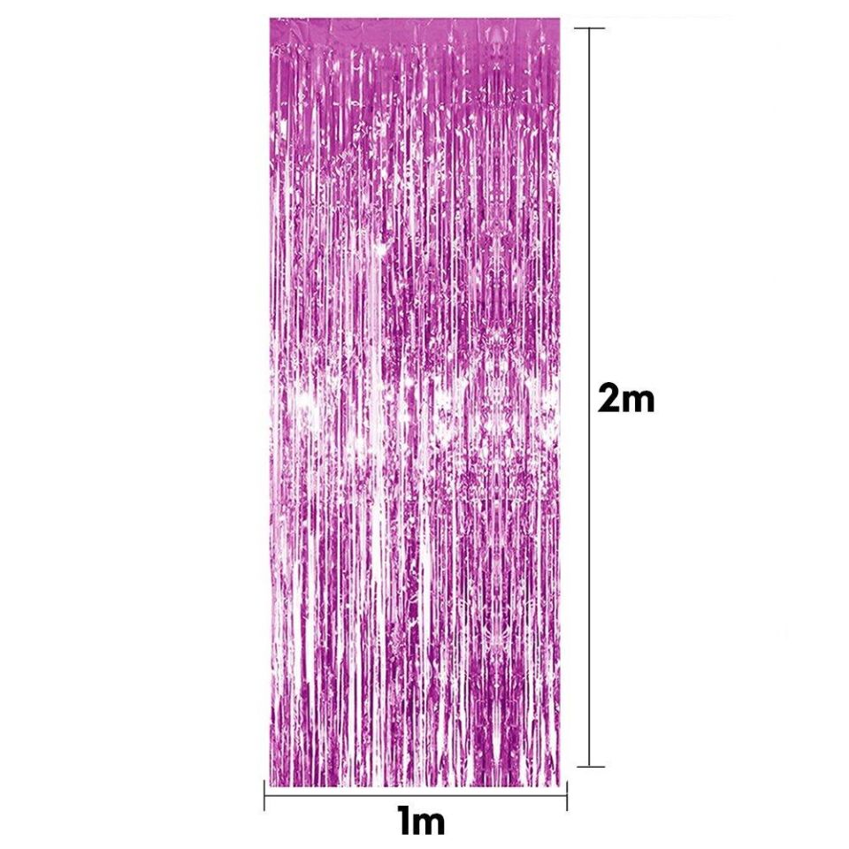 FUNKO SAÇAK KAPI SÜSÜ 1 MT*2 MT FUŞYA
