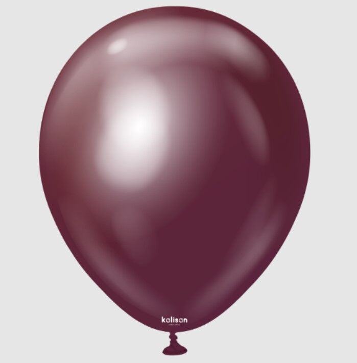 BALON 18'' KROM(MİRROR) BURGUNDY 25 Lİ KALİSAN