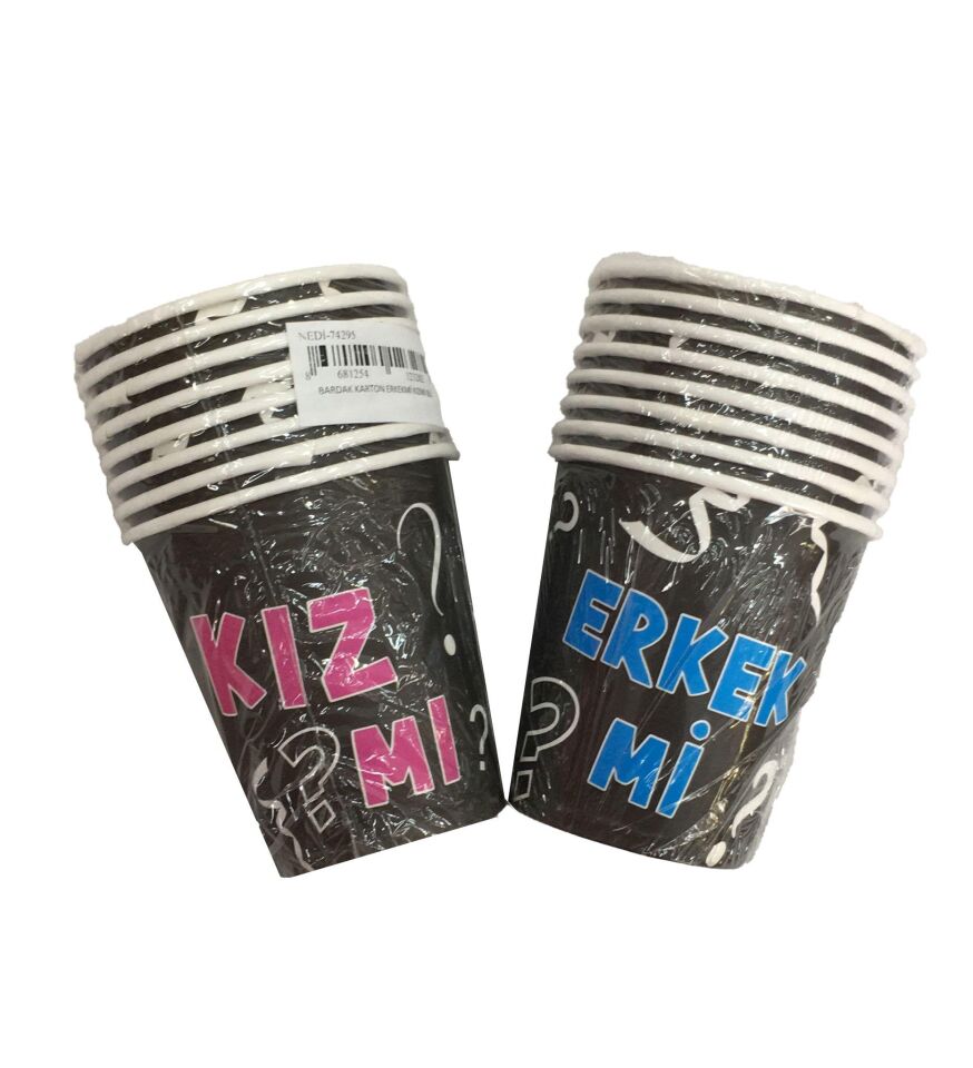 BARDAK KARTON ERKEKMİ KIZMI 8Lİ