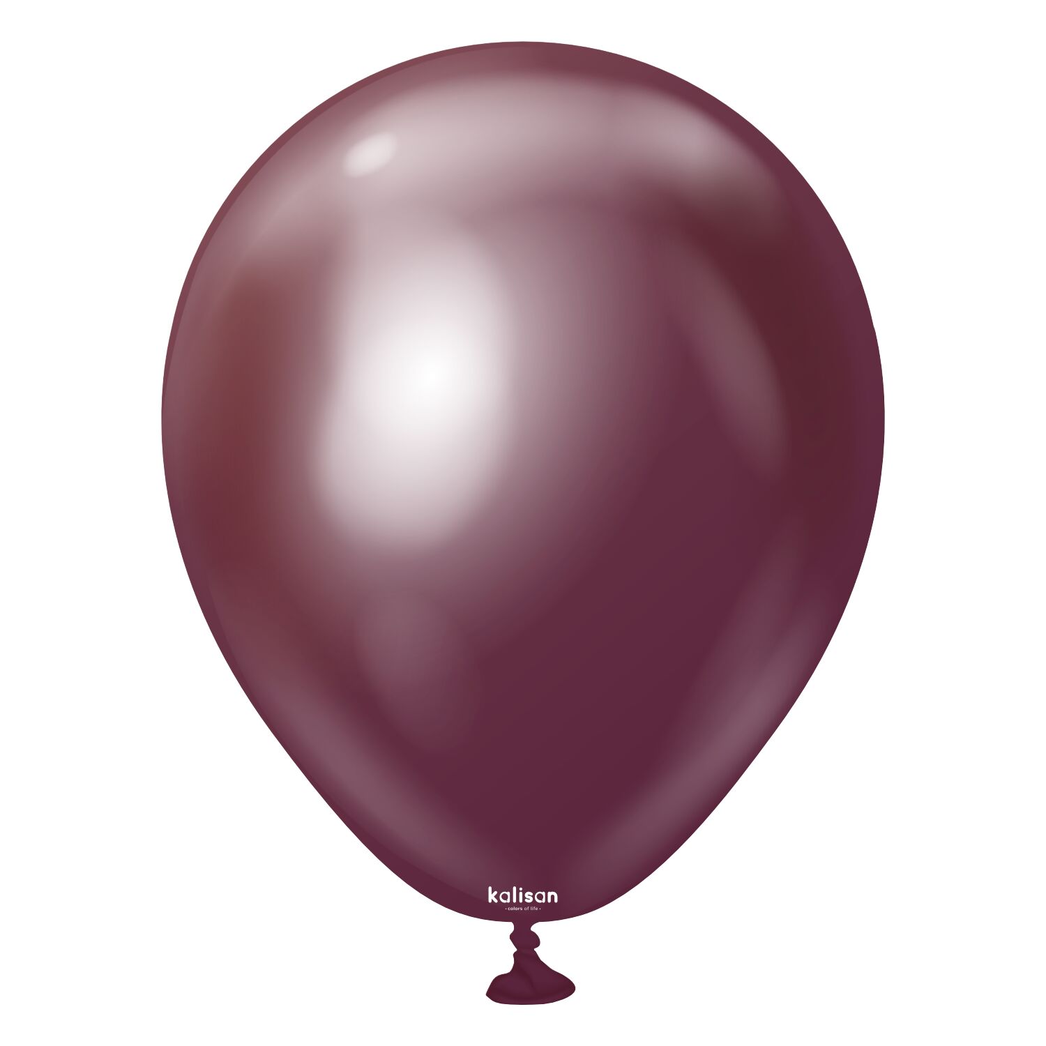 BALON 5'' KROM(MİRROR) BURGUNDY 100 LÜ KALİSAN