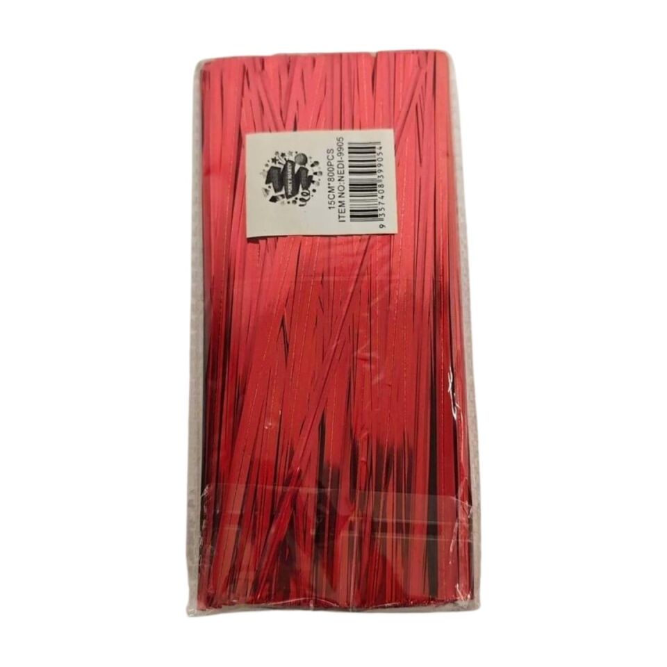 TEL KOPÇA 12 CM 800 PCS METAL KIRMIZI