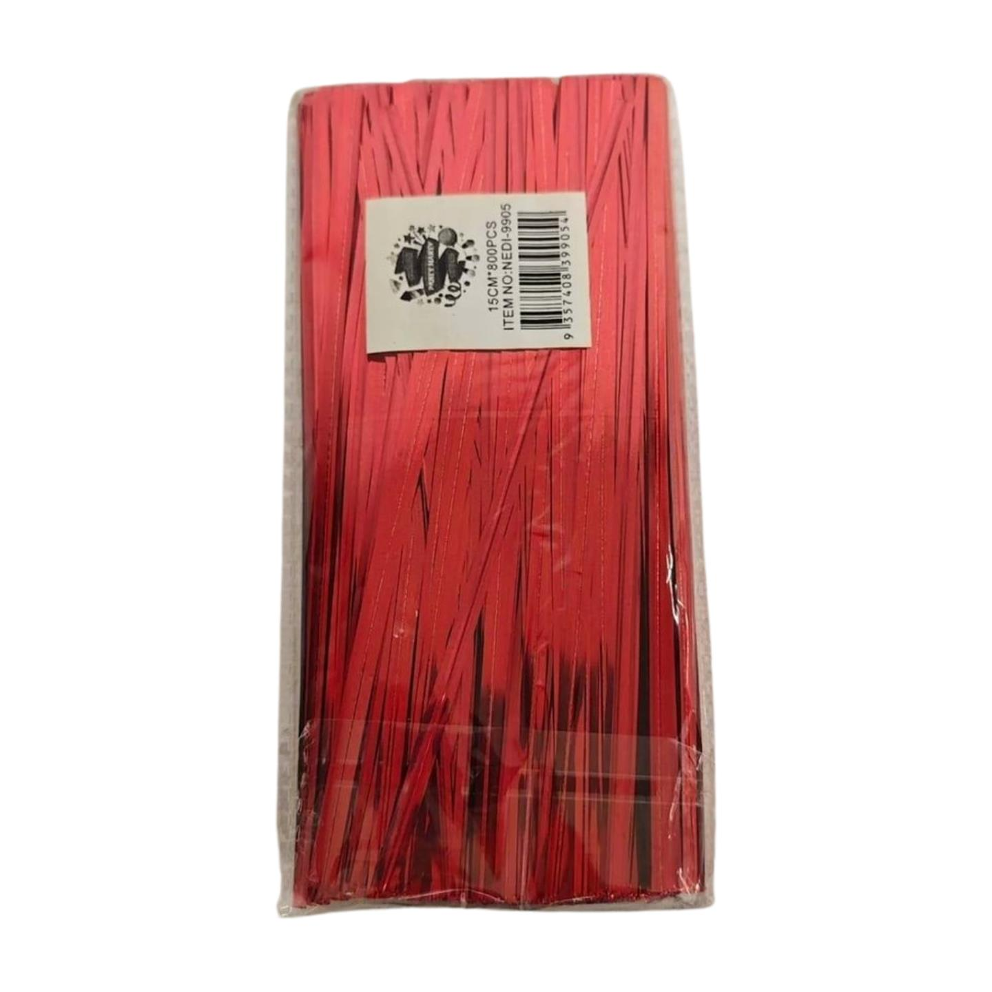 TEL KOPÇA 12 CM 800 PCS METAL KIRMIZI