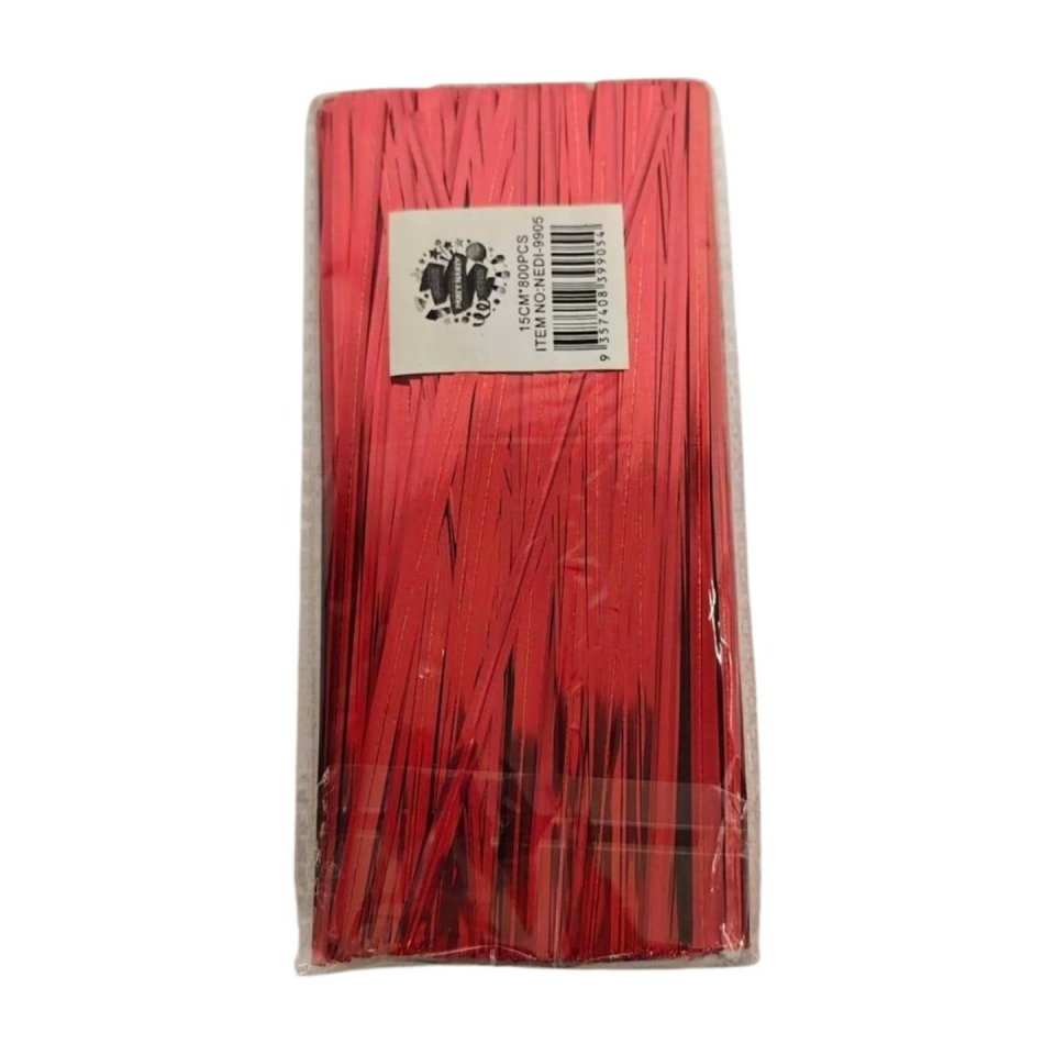 TEL KOPÇA 12 CM 800 PCS METAL KIRMIZI