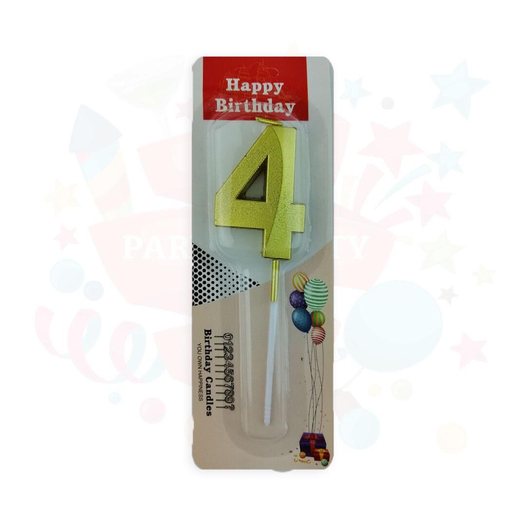 MUM RAKKAM ÇUBUKLU KÜÇÜK  ALTIN SERİ 4