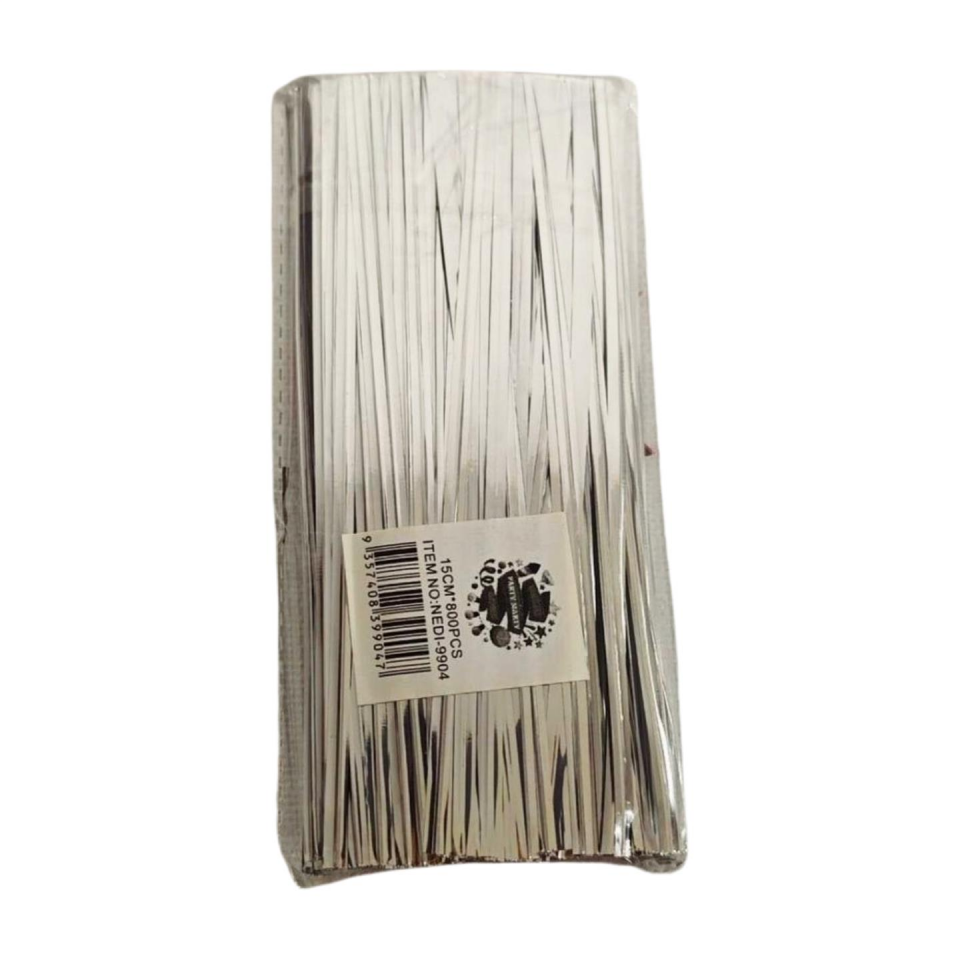 TEL KOPÇA 12 CM 800 PCS METAL GÜMÜŞ