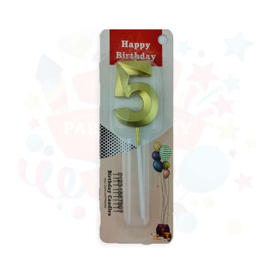 MUM RAKKAM ÇUBUKLU KÜÇÜK  ALTIN SERİ 5