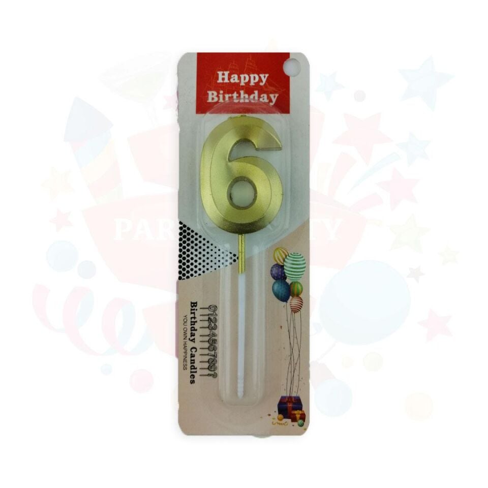MUM RAKKAM ÇUBUKLU KÜÇÜK  ALTIN SERİ 6