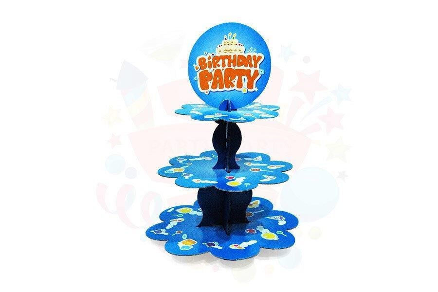 STAND CUPCAKE 3 KATLI BASKILI HAPPY BIRTHDAY