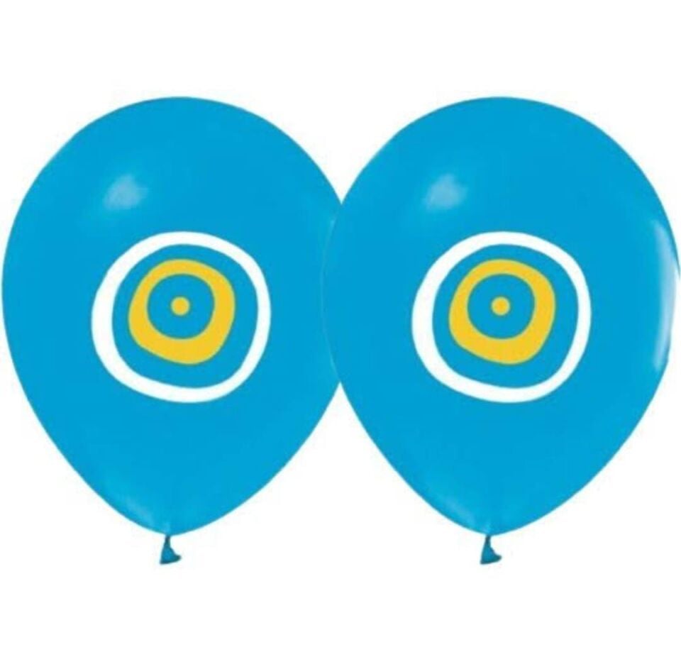 BALON BASKILI NAZARLI A.MAVİ 100 LÜ