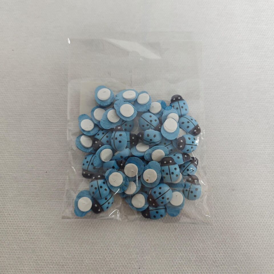 UĞUR BÖCEĞİ YAPIŞKANLI 12*15 50 Lİ MAVİ