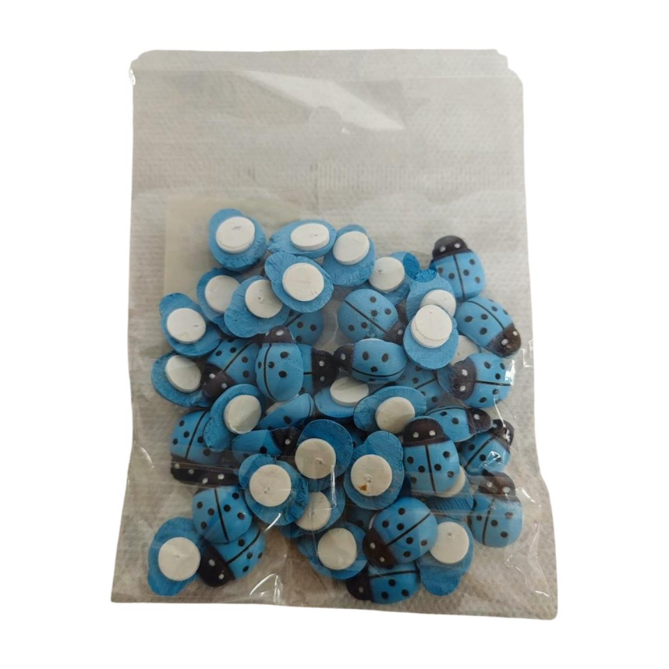 UĞUR BÖCEĞİ YAPIŞKANLI 12*15 50 Lİ MAVİ