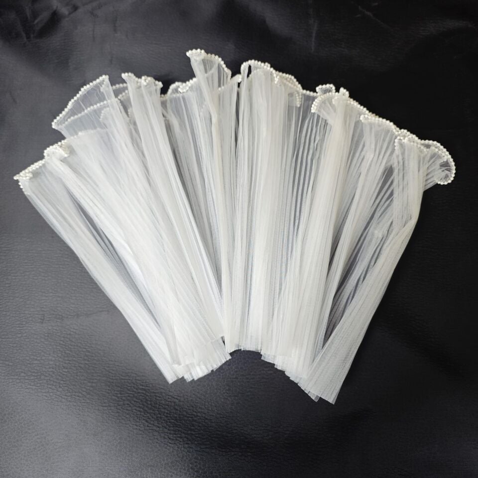 TÜL BUKETLİK KREPELİ 28 CM *4.5 Y BEYAZ