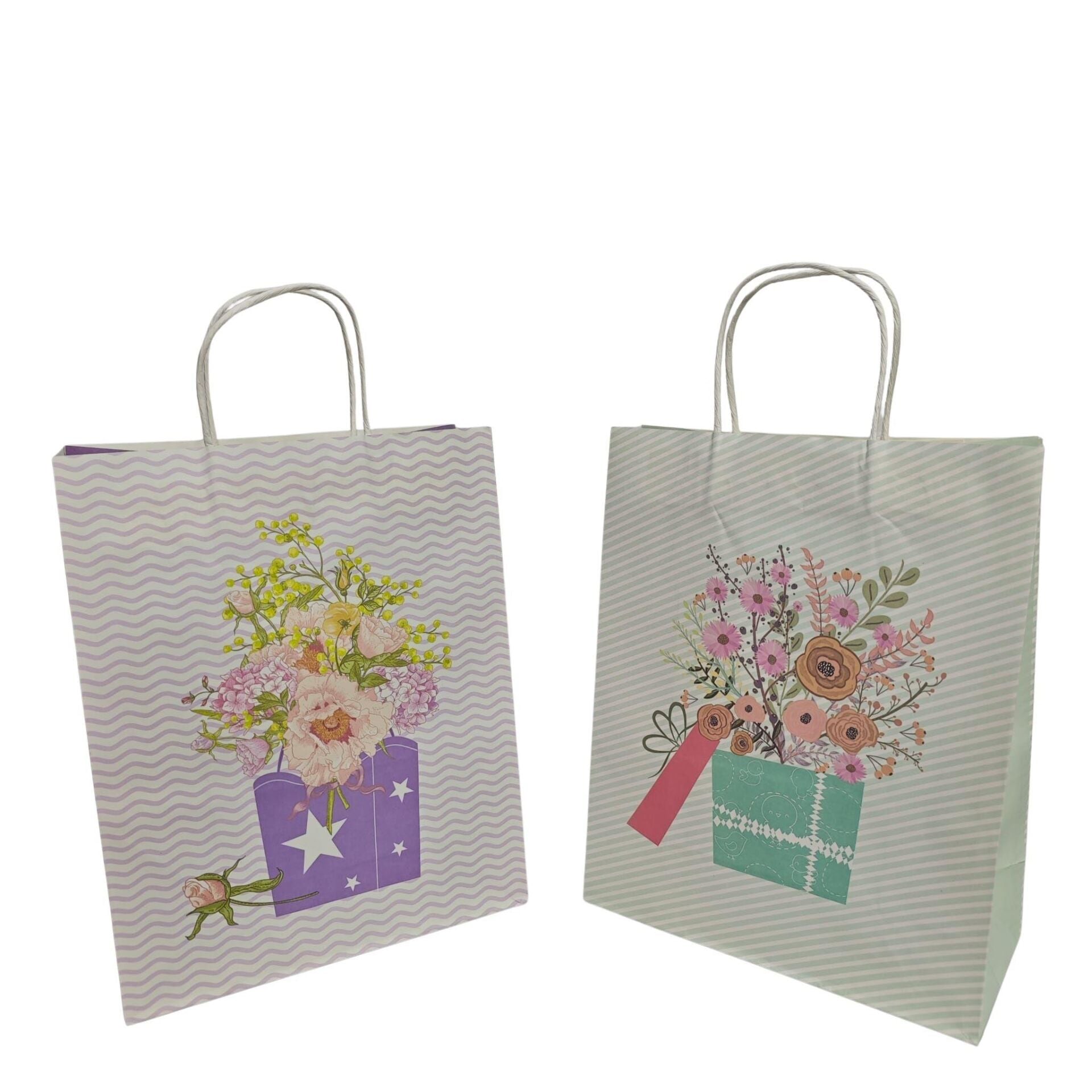ÇANTA KRAFT BÜKÜM SAPLI SAKSILI 26*12*33 CM 12 Lİ