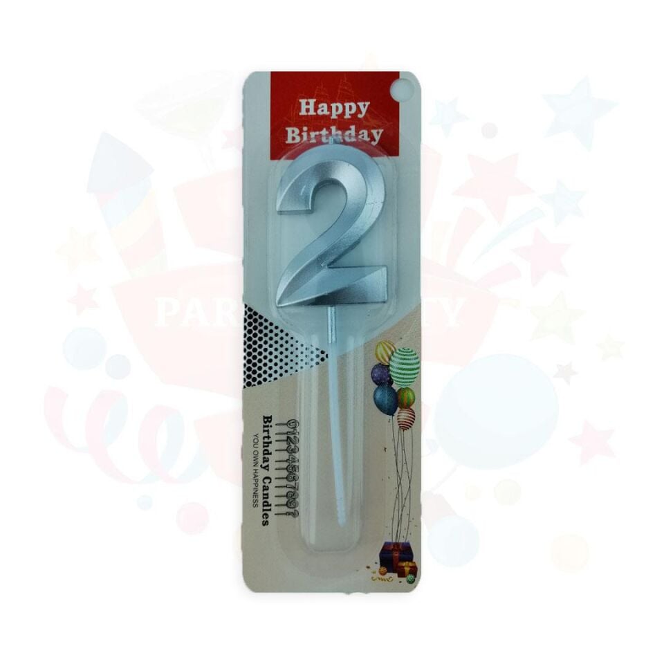 MUM RAKKAM ÇUBUKLU KÜÇÜK  GÜMÜŞ SERİ 2