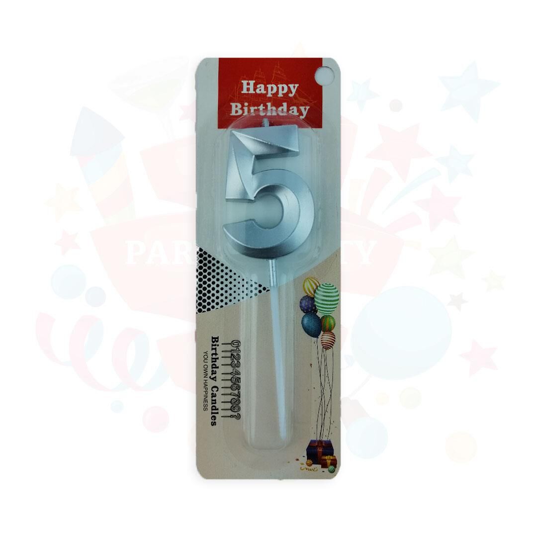 MUM RAKKAM ÇUBUKLU KÜÇÜK  GÜMÜŞ SERİ 5