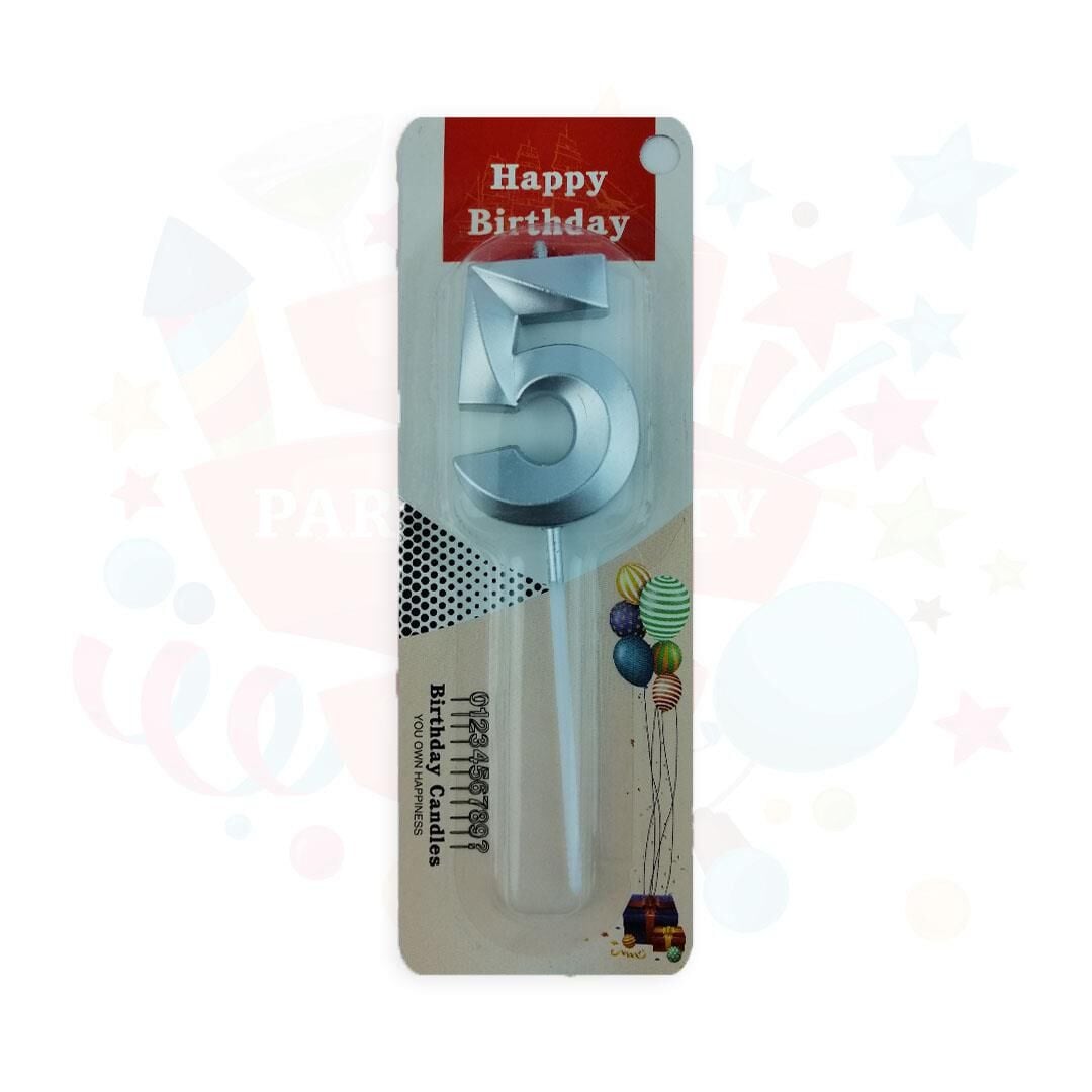 MUM RAKKAM ÇUBUKLU KÜÇÜK  GÜMÜŞ SERİ 5