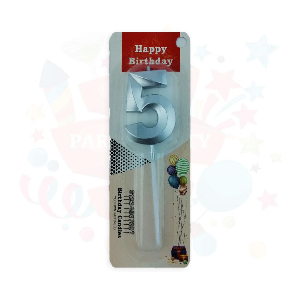 MUM RAKKAM ÇUBUKLU KÜÇÜK  GÜMÜŞ SERİ 5