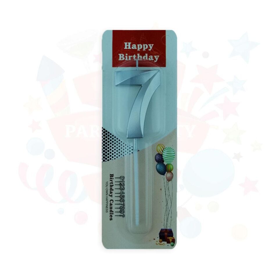 MUM RAKKAM ÇUBUKLU KÜÇÜK  GÜMÜŞ SERİ 7