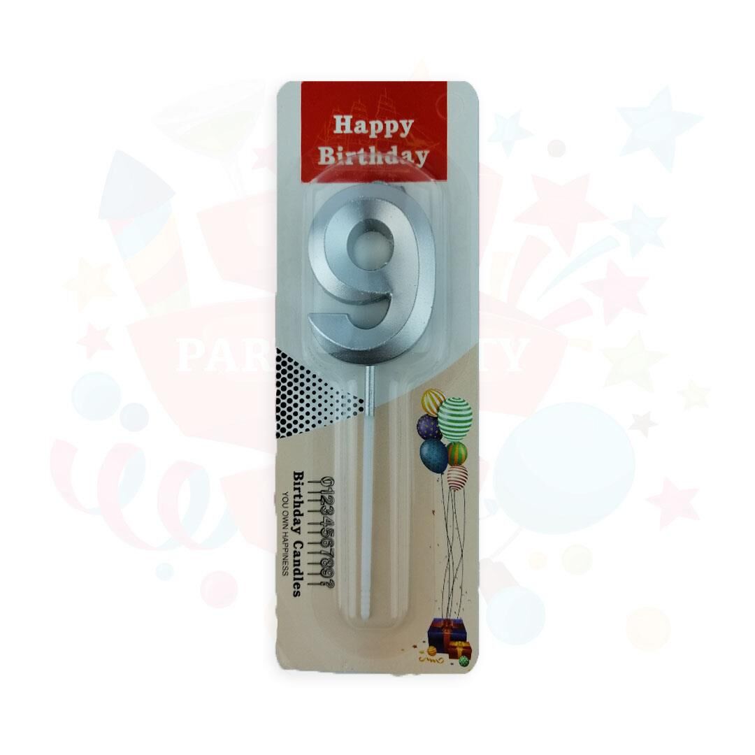 MUM RAKKAM ÇUBUKLU KÜÇÜK  GÜMÜŞ SERİ 9