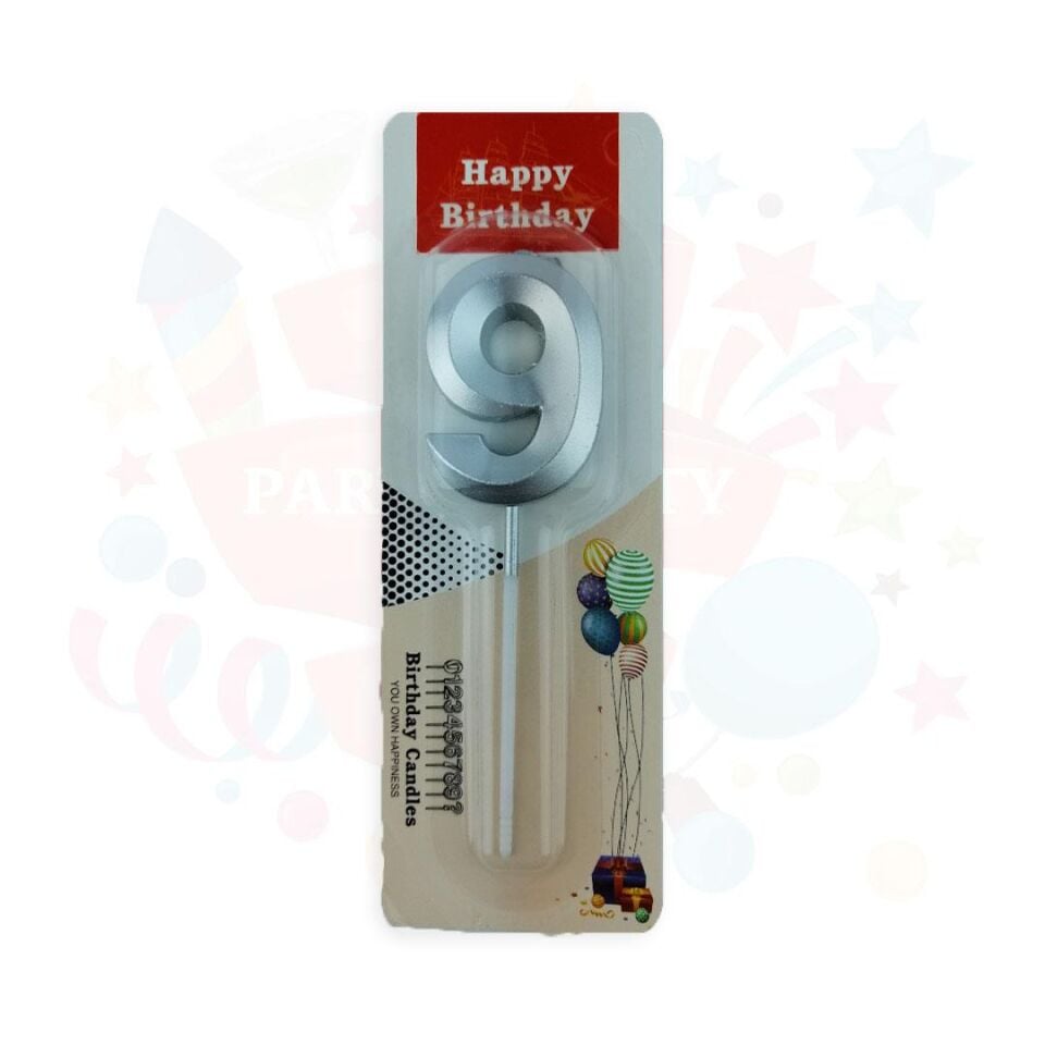 MUM RAKKAM ÇUBUKLU KÜÇÜK  GÜMÜŞ SERİ 9